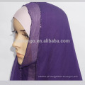 Produtos em estoque 100% seda crepe GGT beading lenço hijab